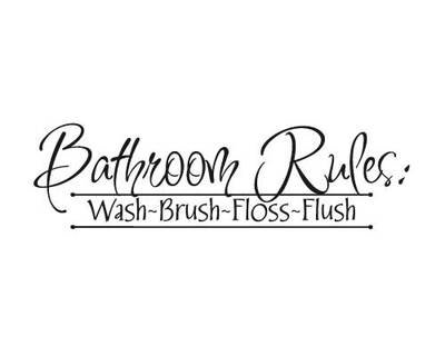 KW200 Bathroom Rules