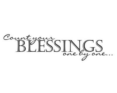 KW118 Count your blessings