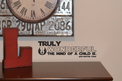 Truly wonderful the mind of a child is wall decal sticker AC147