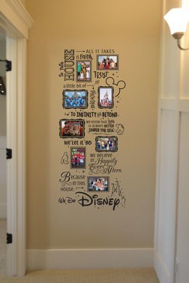 We do Disney in this house photo collage BC838