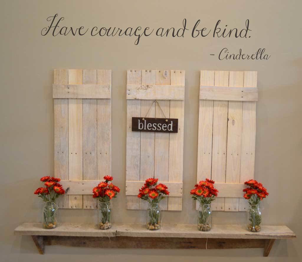 Have courage and be kind Cinderella Disney decal wall sticker LK100