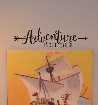 CLEARANCE Adventure is out there 23 x 6