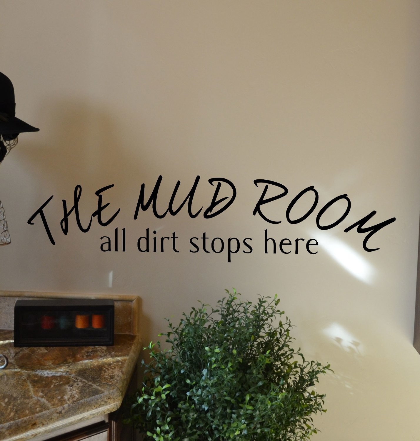 CLEARANCE The mud room 22 x 5 in black farmhouse decor