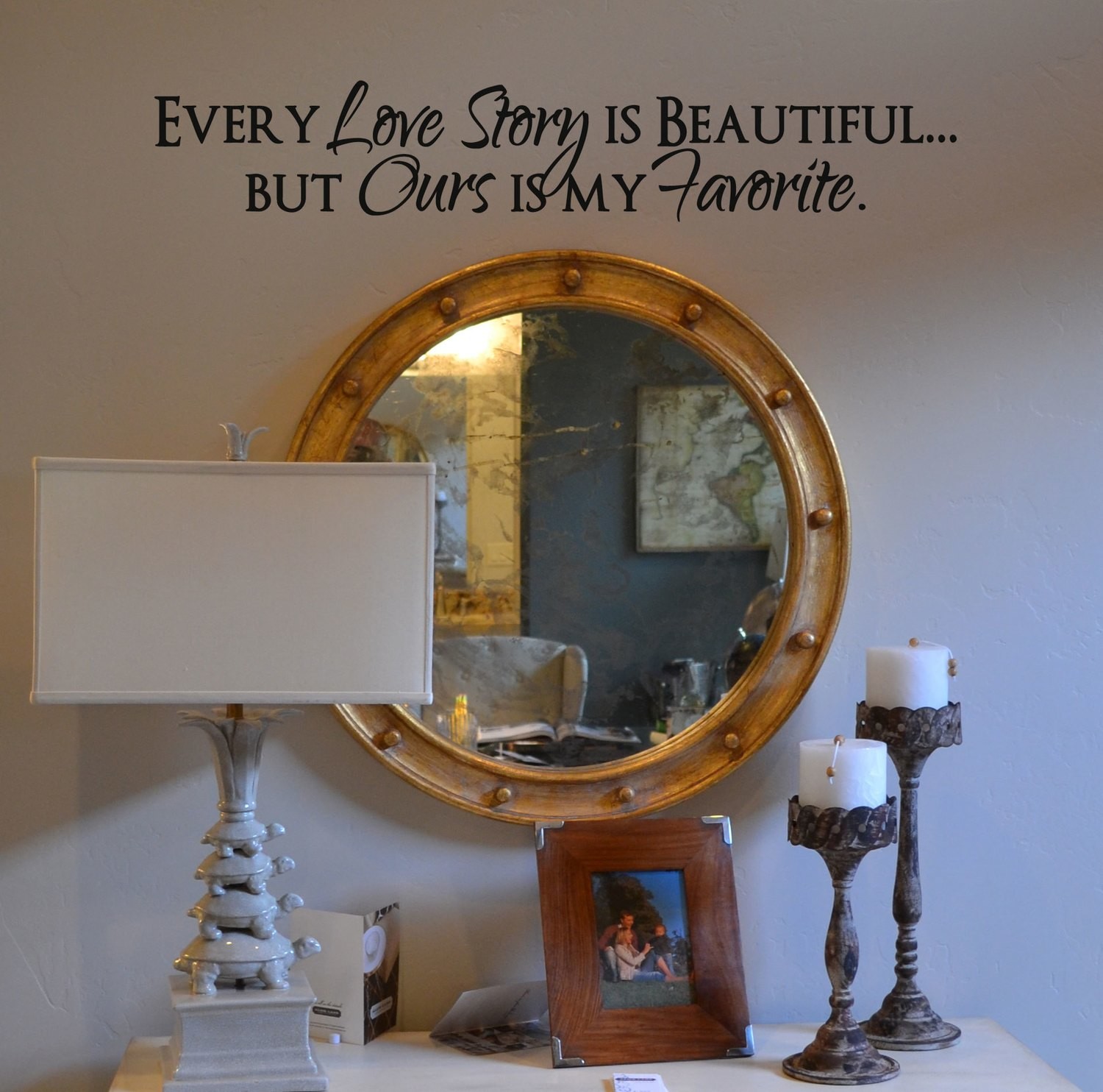 Every love story is beautiful wall decal KW217