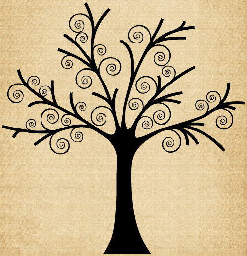 TR017 Tree with Swirls