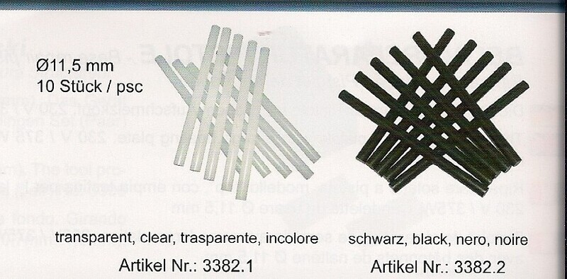 11.5mm Dia P-tex Rods Black