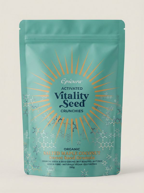 VitalitySeed Crunchies: Salted Maple Coconut Sweet Seed Granola