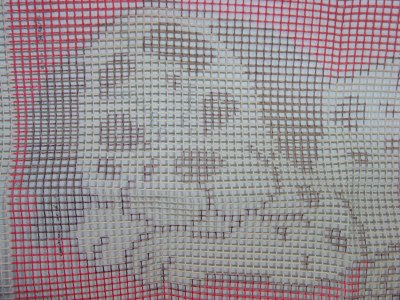 Vintage HUGE Dalmation Hooked Rug Canvas