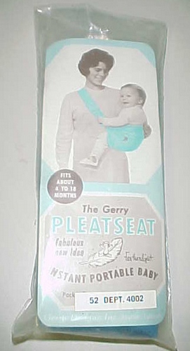Gerry VINTAGE 1950&#39;s Baby Toddler Sling NEW in PKG