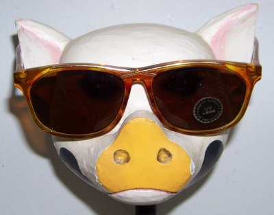 Vintage Tortoiseshell Gold Cross Over Sunglasses