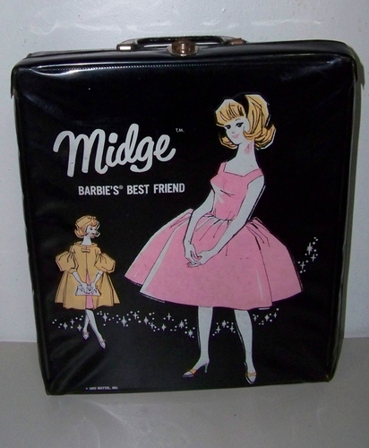 1963 Mattel Midge Barbie&#39;s Best Friend Doll Case