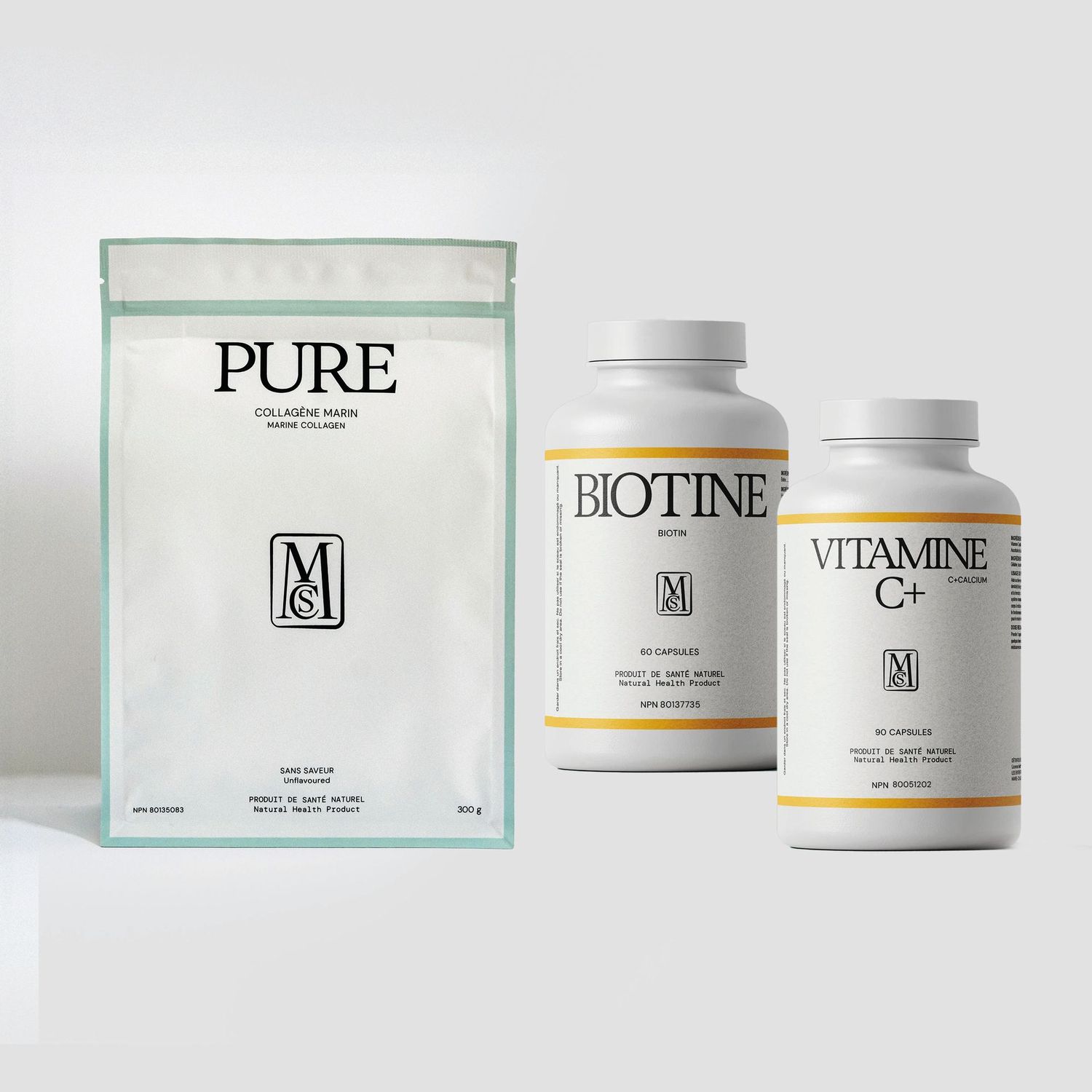Trio Beauté - Collagène marin, Vitamine C+ et Biotine