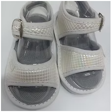 Sandalias niña cuadros