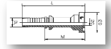 Flange SAE J 518 6000 PSI