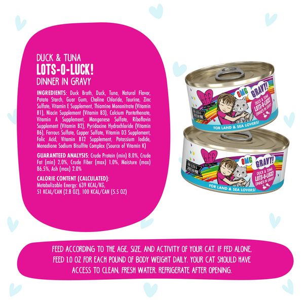 Weruva Cat BFF OMG Duck and Tuna Lots-o-Luck