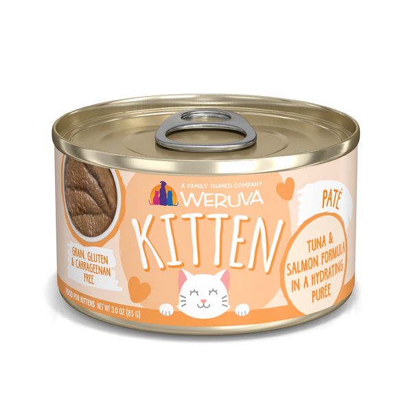 Weruva Cat Kitten Tuna Salmon Puree 3 oz