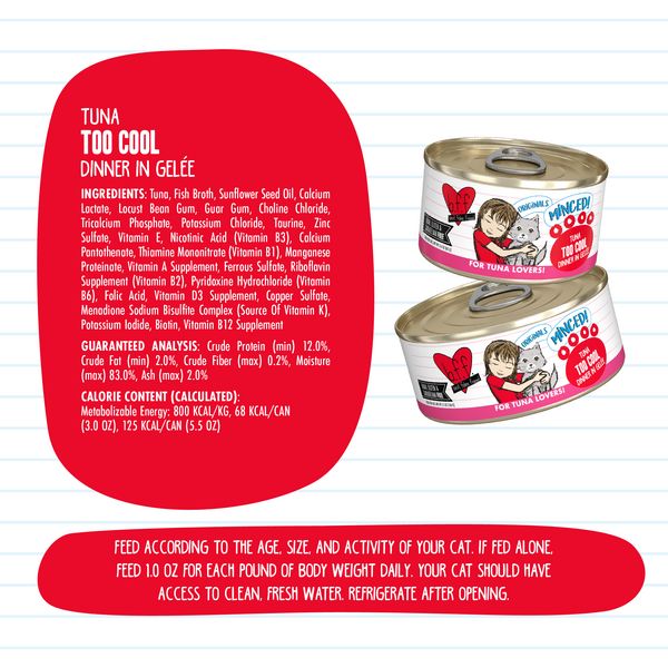 Weruva Cat BFF Minced Tuna Too Cool