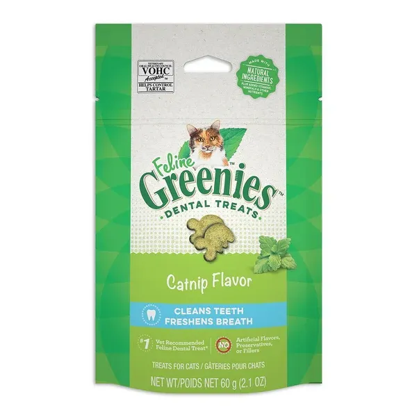Greenies Cat Catnip Flavor Dental Treats 2.1 oz