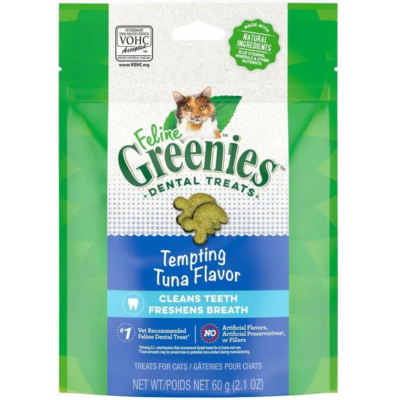 Greenies Cat Tempting Tuna Flavored Dental Treats 2.1 oz