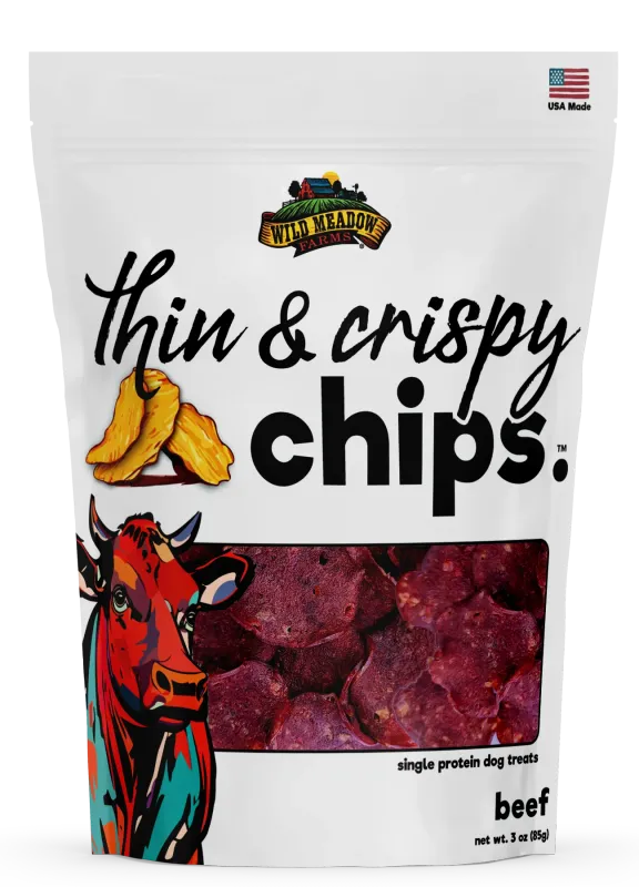 Wild Meadow Farms Thin Crispy Chips Beef 3 oz