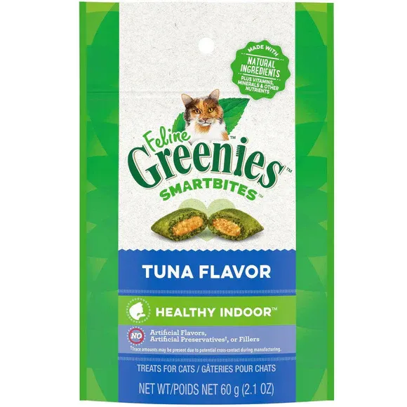 Greenies Cat Smartbites Tuna Flavored Healthy Indoor 2.1 oz