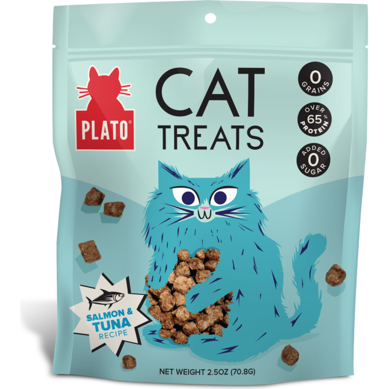 Plato Cat Treats Salmon and Tuna 2.5 oz