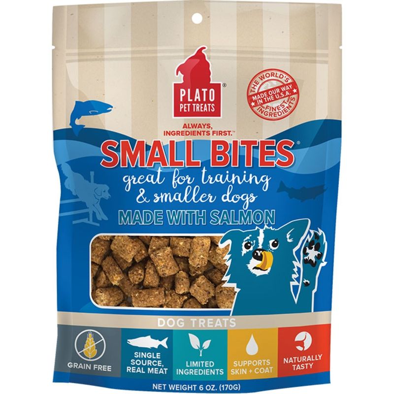 Plato Dog Small Bites Salmon 6 oz