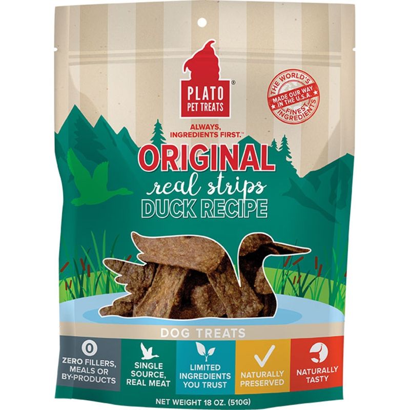 Plato Dog Duck Strips 18 oz