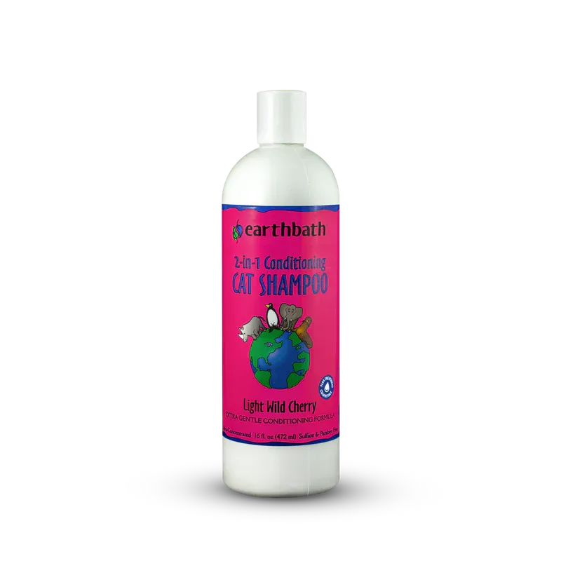 Earthbath Cat 2-in-1 Conditioning Shampoo 16 oz