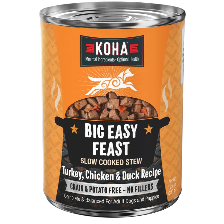 KOHA Big Easy Feast Slow Cooked Stew Turkey, Chicken, & Duck 12.7 oz