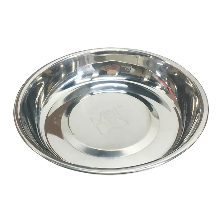 Messy Mutts Cat Stainless Steel Saucer Bowl