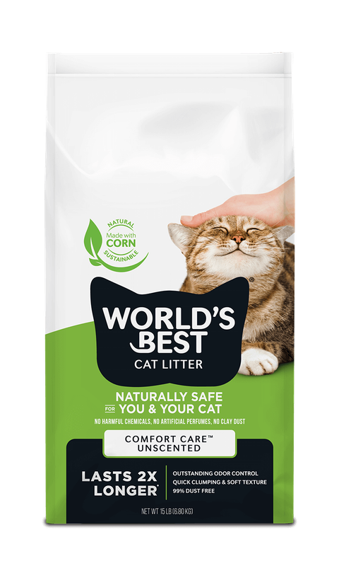 World's Best Comfort Care Unscented Cat Litter 15 lb