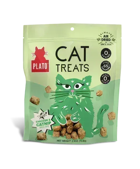 Plato Cat Chicken and Catnip Treats 2.5 oz