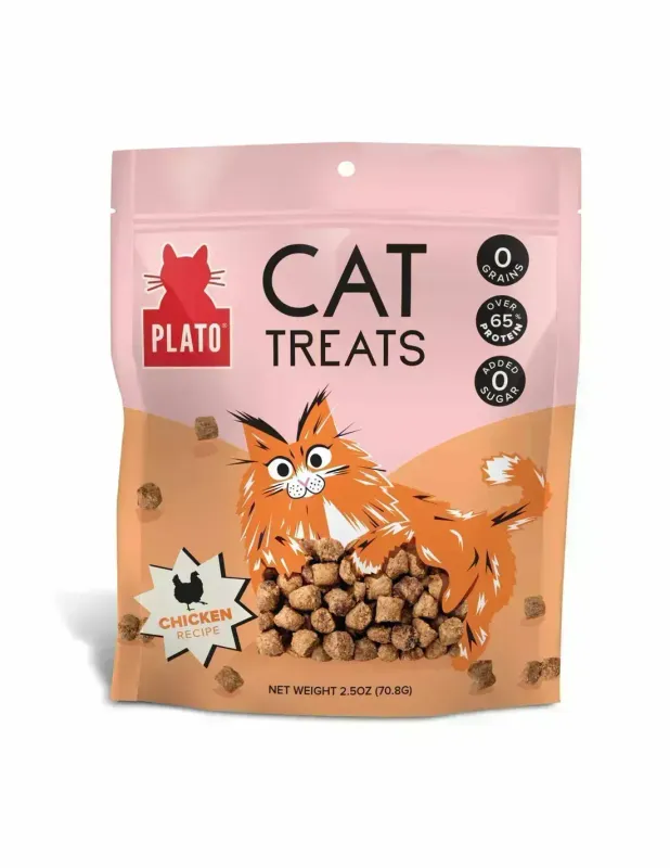 Plato Cat Treats Chicken 2.5 oz