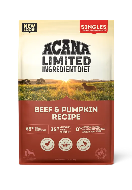Acana Dog Limited Ingredient Diet Beef & Pumpkin