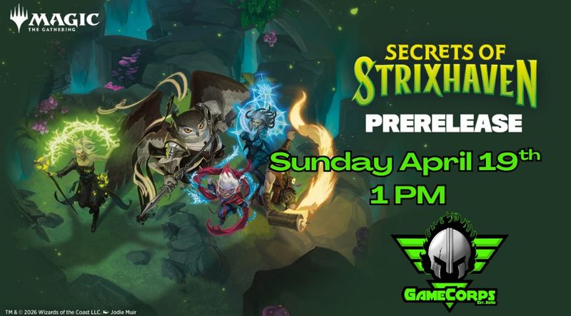 Secrets of Strixhaven Sunday 1 PM