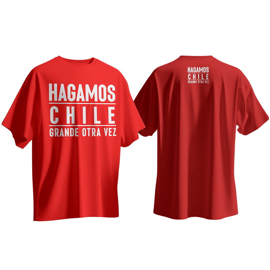 Camiseta Hagamos Chile Grande Otra Vez