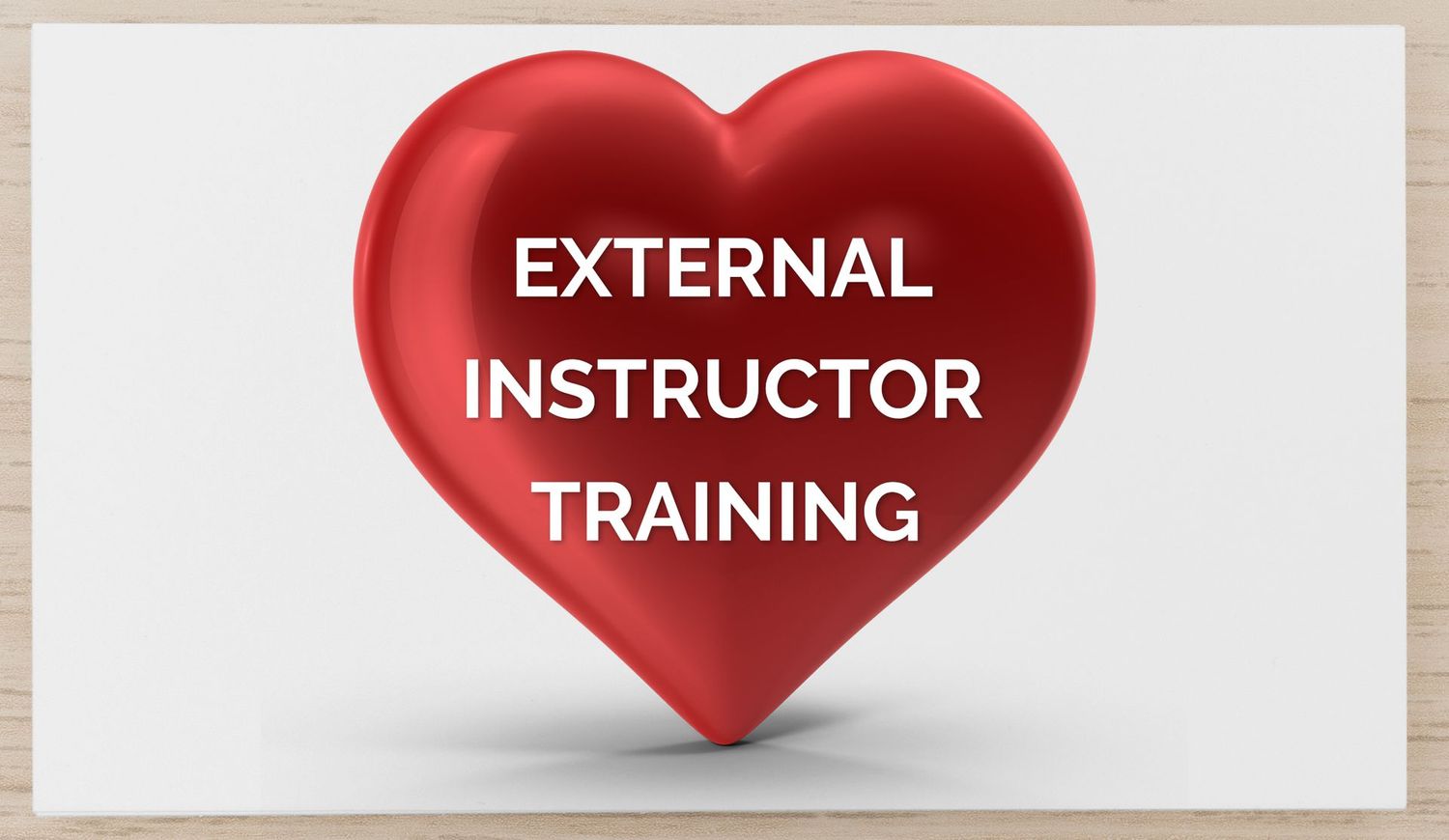 External Instructor Training