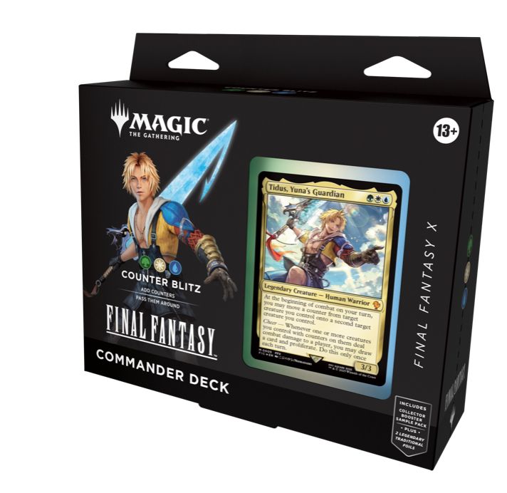 MTG Final Fantasy Commander Deck : Counter Blitz (Green-White-Blue)