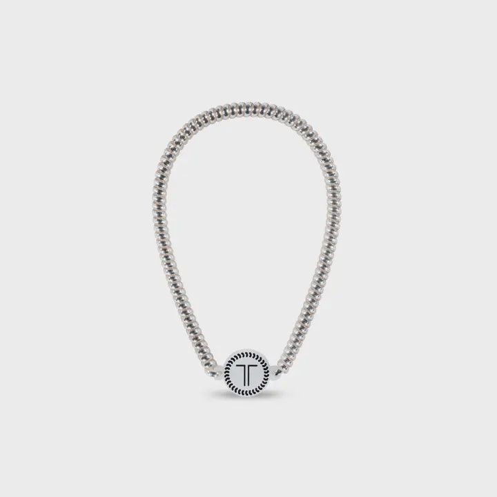 Spiral Hair Coil Headband/TELETIES, Color: Platinum