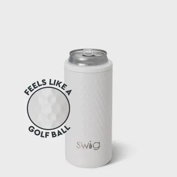 Golf Ball Skinny Can Cooler