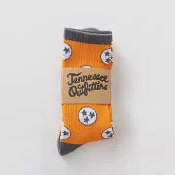 Holler Orange Tennessee Sock