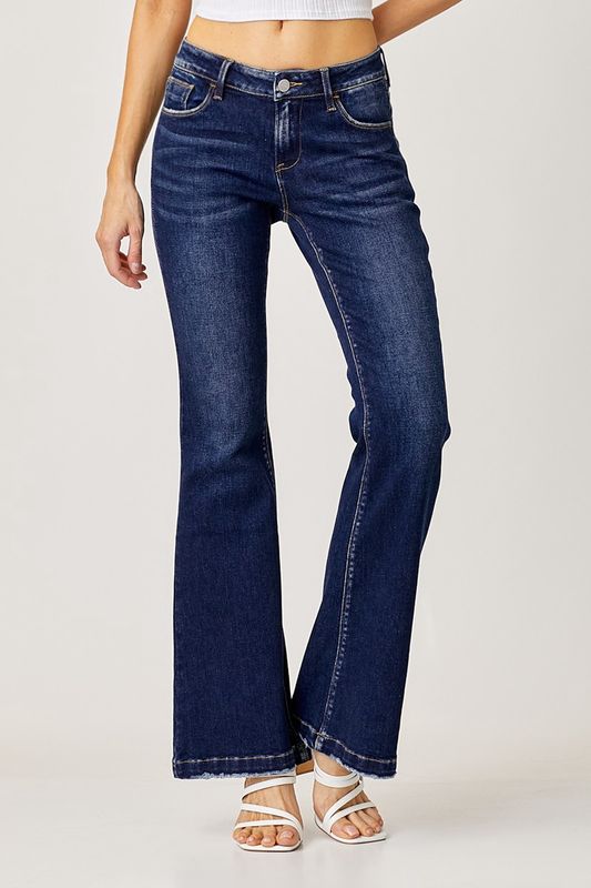 Low Rise Flare Jeans