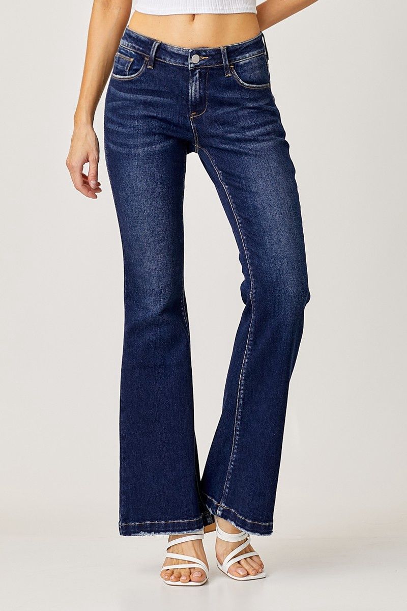 Low Rise Flare Jeans, Size: 3