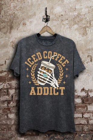 Iced Coffee Addict Graphic Top