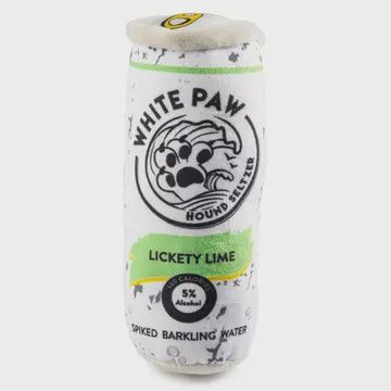 White Paw- Lickety Lime Squeaker Dog Toy