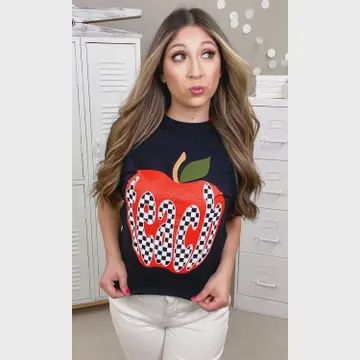 Checkerboard Teach Graphic Tshirt