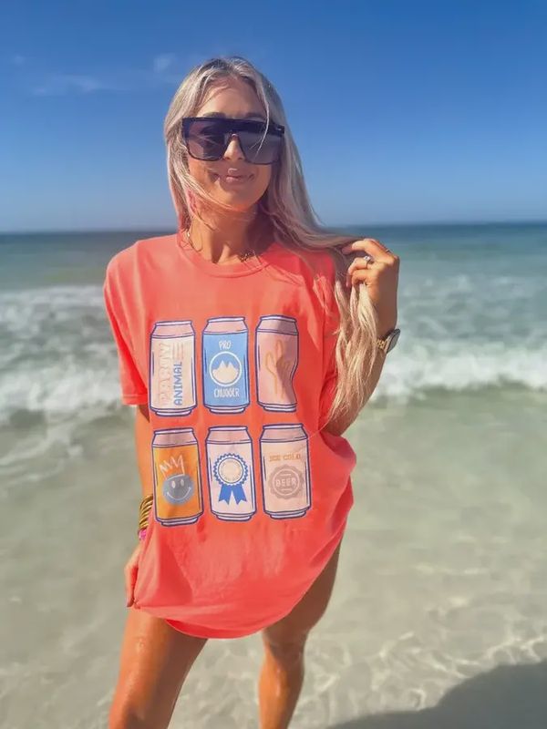 Preppy Beer Can Graphic Tee