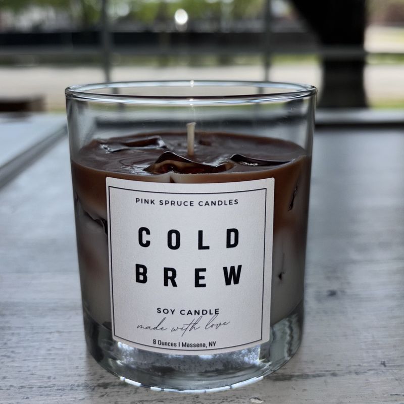 Handpoured Soy Wax Cold Brew Iced Coffee Candle