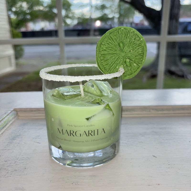 Realistic Hand Poured Soy Gel Wax Margarita Candle